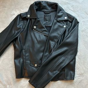 Dynamic Faux Leather Jacket